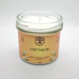 Duftkerze "Verführung" - Jasmin, Amberholz, Moschus