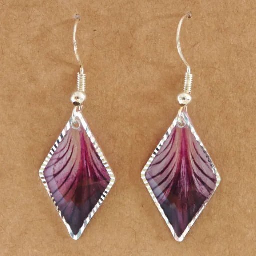 Ohrhänger "Purple Diamond" - versilbert 1 Ohrhänger "Purple Diamond" - versilbert