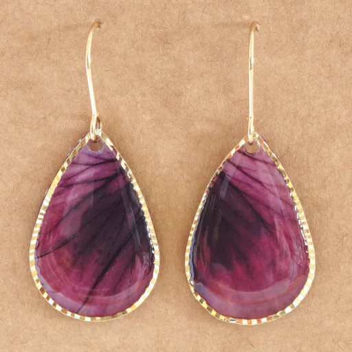 Ohrhänger "Purple Drop" - vergoldet 1 Ohrhänger "Purple Drop" - vergoldet